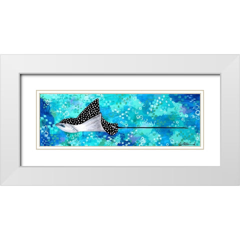 Flight of the Eagle White Modern Wood Framed Art Print with Double Matting by Allemand, Sue