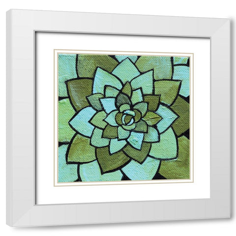 Natures Perfection White Modern Wood Framed Art Print with Double Matting by Allemand, Sue