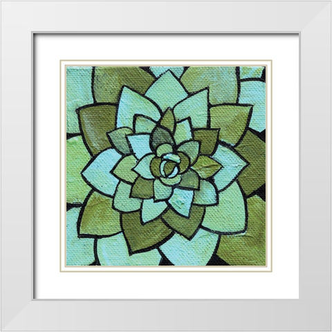 Natures Perfection White Modern Wood Framed Art Print with Double Matting by Allemand, Sue