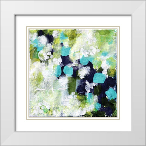 Reflections I White Modern Wood Framed Art Print with Double Matting by Allemand, Sue