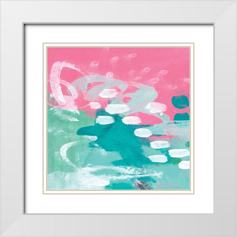 Such Fun I White Modern Wood Framed Art Print with Double Matting by Allemand, Sue