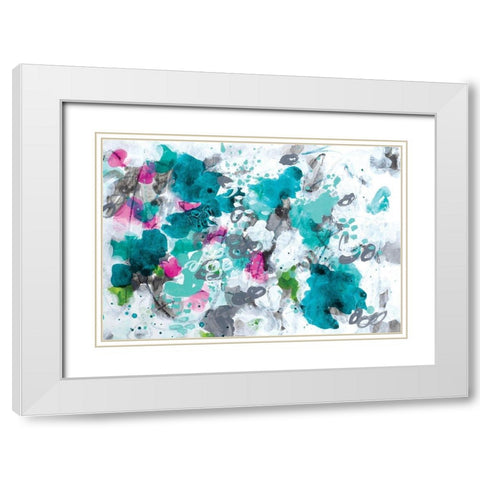 Over and Beyond White Modern Wood Framed Art Print with Double Matting by Allemand, Sue