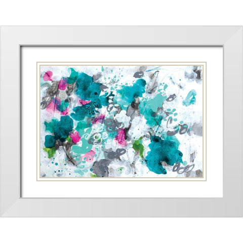 Over and Beyond White Modern Wood Framed Art Print with Double Matting by Allemand, Sue