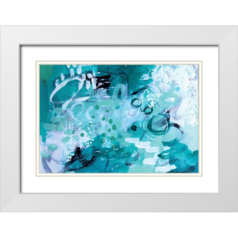 High Tide White Modern Wood Framed Art Print with Double Matting by Allemand, Sue