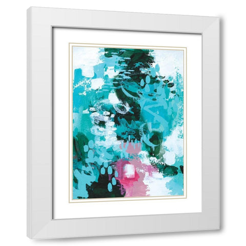 Beyond the Trees I White Modern Wood Framed Art Print with Double Matting by Allemand, Sue