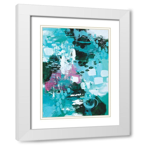 Beyond the Trees II White Modern Wood Framed Art Print with Double Matting by Allemand, Sue