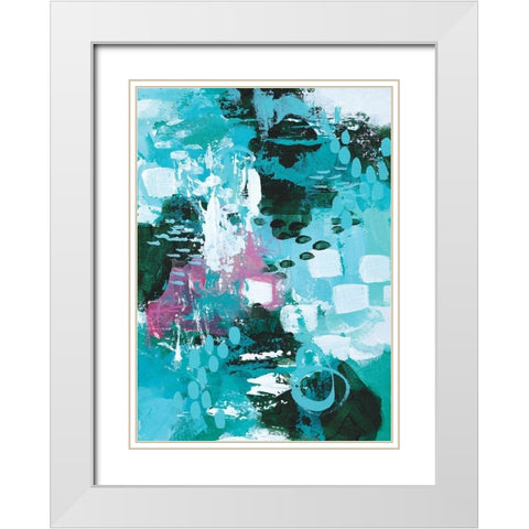 Beyond the Trees II White Modern Wood Framed Art Print with Double Matting by Allemand, Sue