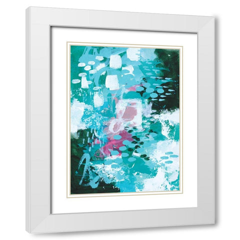 Beyond the Trees III White Modern Wood Framed Art Print with Double Matting by Allemand, Sue