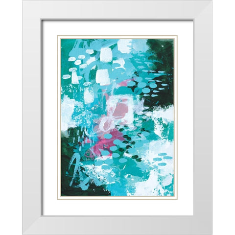 Beyond the Trees III White Modern Wood Framed Art Print with Double Matting by Allemand, Sue