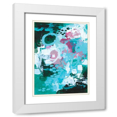 Beyond the Trees IV White Modern Wood Framed Art Print with Double Matting by Allemand, Sue