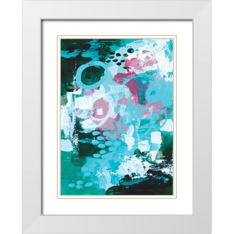 Beyond the Trees IV White Modern Wood Framed Art Print with Double Matting by Allemand, Sue
