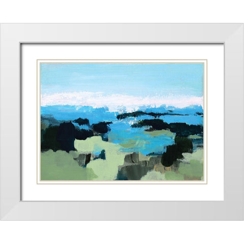 Wanderlust White Modern Wood Framed Art Print with Double Matting by Allemand, Sue