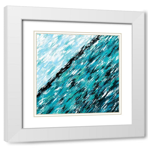 New Ocean White Modern Wood Framed Art Print with Double Matting by Allemand, Sue