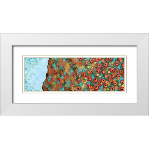 Poppy Season White Modern Wood Framed Art Print with Double Matting by Allemand, Sue