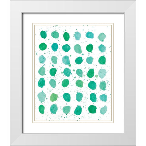 Seaglass I White Modern Wood Framed Art Print with Double Matting by Allemand, Sue