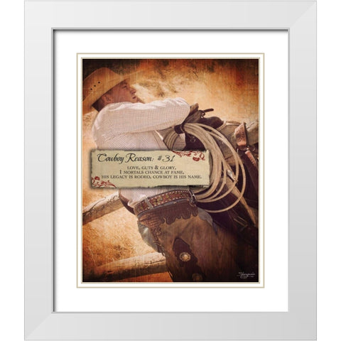 Reason No. 31 White Modern Wood Framed Art Print with Double Matting by Eva, Shawnda
