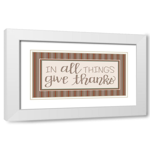 In All Things White Modern Wood Framed Art Print with Double Matting by Dicks, Stephanie