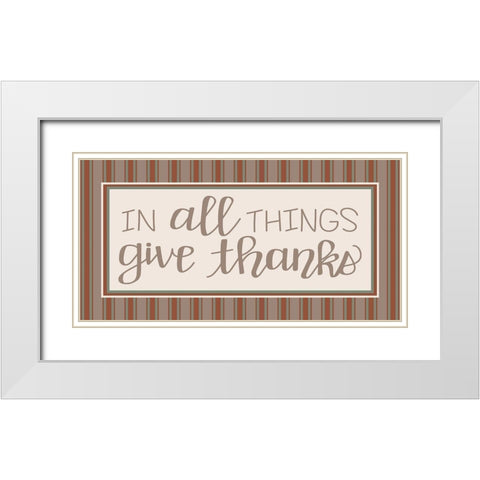In All Things White Modern Wood Framed Art Print with Double Matting by Dicks, Stephanie