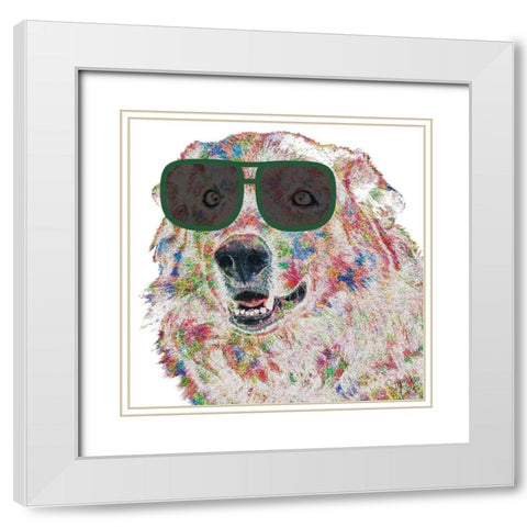Aussie White Modern Wood Framed Art Print with Double Matting by Dicks, Stephanie