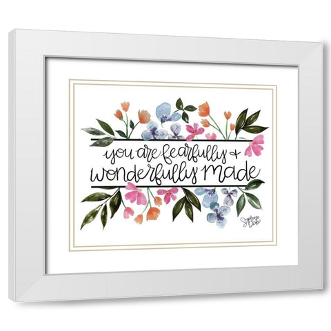 Wonderfully Made White Modern Wood Framed Art Print with Double Matting by Dicks, Stephanie