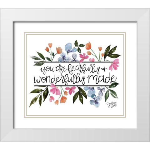 Wonderfully Made White Modern Wood Framed Art Print with Double Matting by Dicks, Stephanie