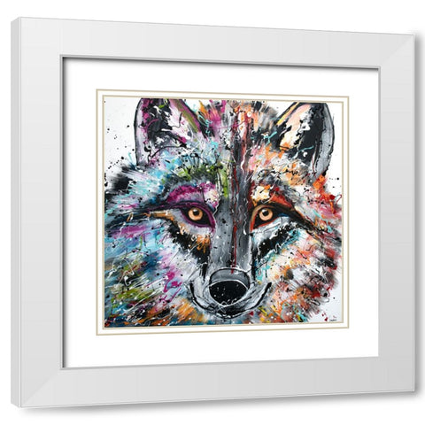 Alessia White Modern Wood Framed Art Print with Double Matting by Seeley, Jenn