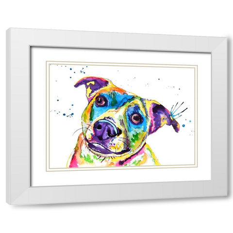 Australian Cattle Dog White Modern Wood Framed Art Print with Double Matting by Seeley, Jenn