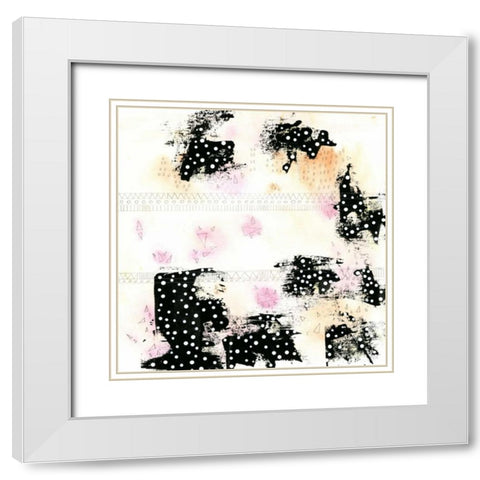 Pink and Black White Modern Wood Framed Art Print with Double Matting by Ogren, Sarah