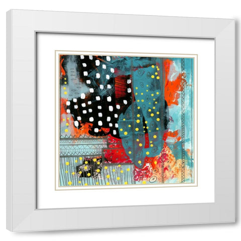 Geometric Abstract II White Modern Wood Framed Art Print with Double Matting by Ogren, Sarah