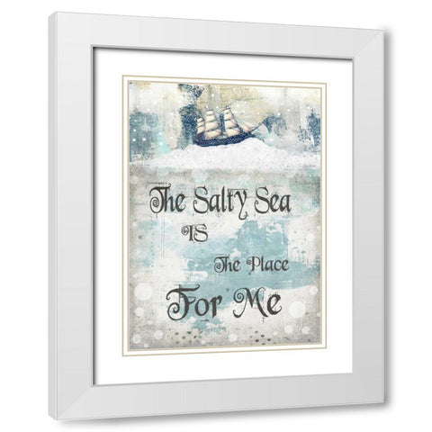 The Salty Sea White Modern Wood Framed Art Print with Double Matting by Ogren, Sarah