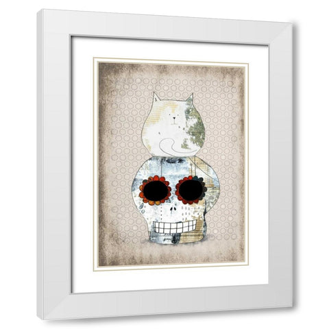 Two Sugars White Modern Wood Framed Art Print with Double Matting by Ogren, Sarah