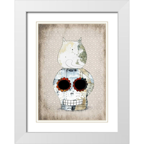 Two Sugars White Modern Wood Framed Art Print with Double Matting by Ogren, Sarah