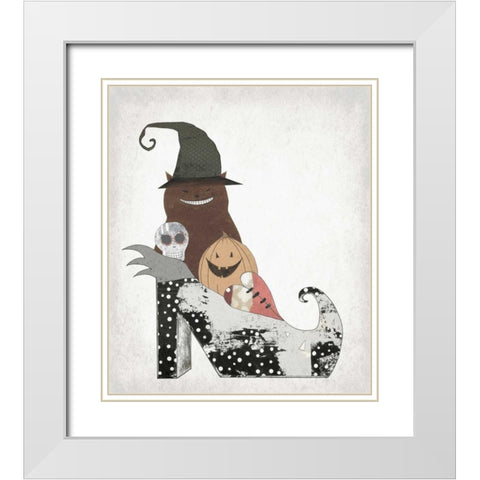 Whole Gang in a Shoe White Modern Wood Framed Art Print with Double Matting by Ogren, Sarah