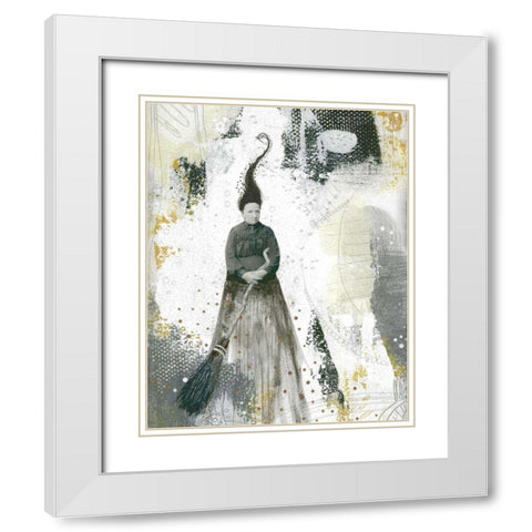 Witch I White Modern Wood Framed Art Print with Double Matting by Ogren, Sarah