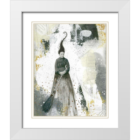 Witch I White Modern Wood Framed Art Print with Double Matting by Ogren, Sarah