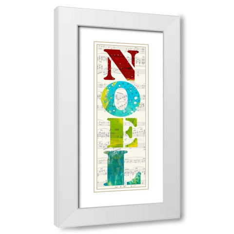 Noel White Modern Wood Framed Art Print with Double Matting by Ogren, Sarah