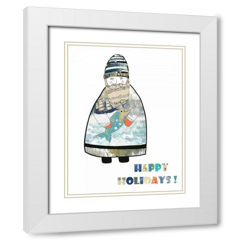 Sailor White Modern Wood Framed Art Print with Double Matting by Ogren, Sarah