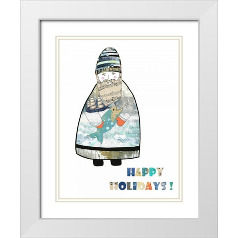 Sailor White Modern Wood Framed Art Print with Double Matting by Ogren, Sarah