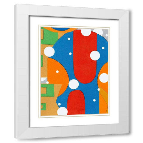 Moad Abstract II White Modern Wood Framed Art Print with Double Matting by Ogren, Sarah