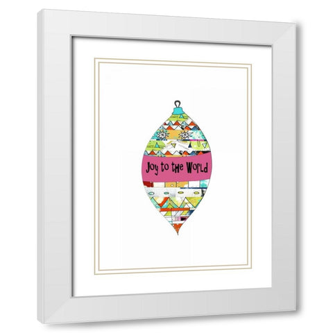 Geometric Ornament White Modern Wood Framed Art Print with Double Matting by Ogren, Sarah