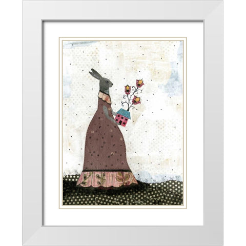 The Caretaker White Modern Wood Framed Art Print with Double Matting by Ogren, Sarah