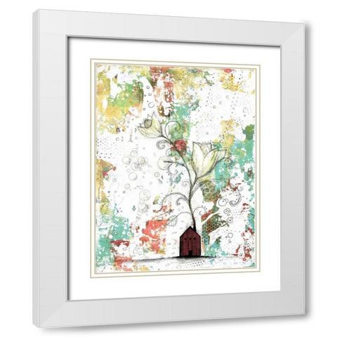 I Had the Best Idea Today White Modern Wood Framed Art Print with Double Matting by Ogren, Sarah