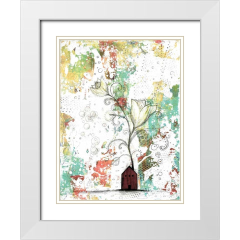 I Had the Best Idea Today White Modern Wood Framed Art Print with Double Matting by Ogren, Sarah