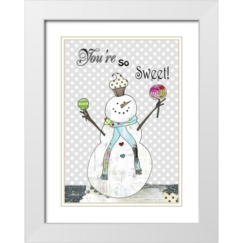 Youre So Sweet White Modern Wood Framed Art Print with Double Matting by Ogren, Sarah
