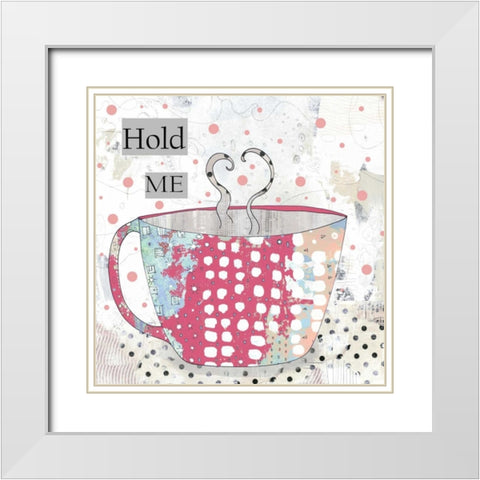 Slutty Valentine Coffee II White Modern Wood Framed Art Print with Double Matting by Ogren, Sarah
