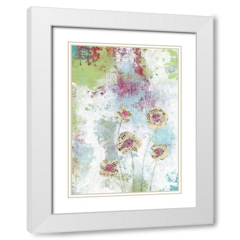 Natures Music White Modern Wood Framed Art Print with Double Matting by Ogren, Sarah