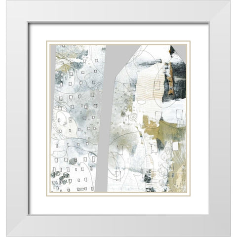 City III White Modern Wood Framed Art Print with Double Matting by Ogren, Sarah