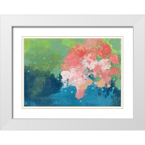 The Bouquet White Modern Wood Framed Art Print with Double Matting by Ogren, Sarah