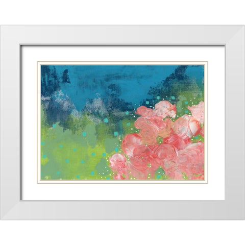 The Bouquet II White Modern Wood Framed Art Print with Double Matting by Ogren, Sarah