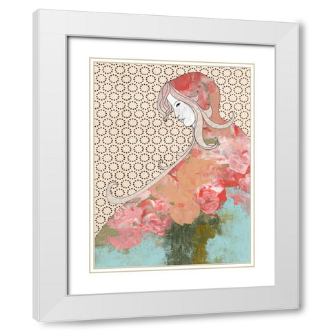 Red Riding Hood White Modern Wood Framed Art Print with Double Matting by Ogren, Sarah